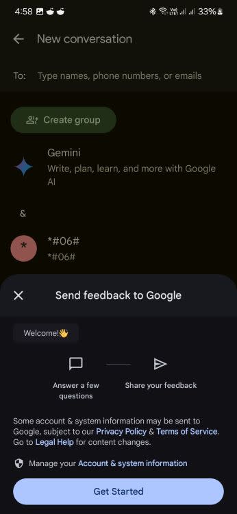 Gboard bug reporting shortcut