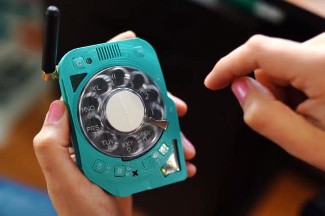 Justine Haupt's rotary dial phone