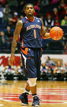 Guard Varez Ward started 17 of the 27 games he played for Auburn this season