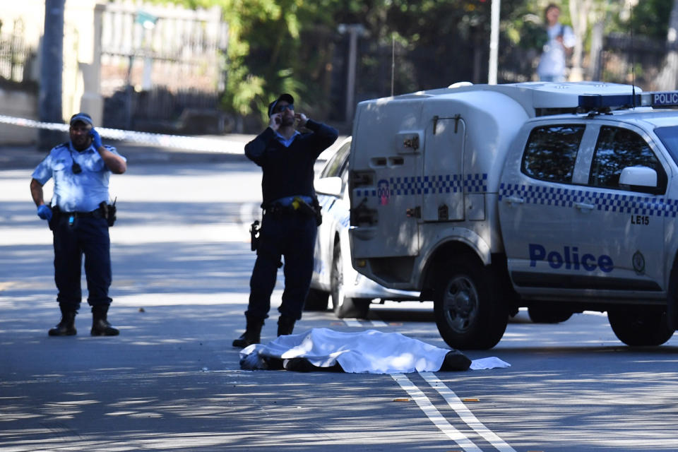 A man was found dead in a street in Forest Lodge on Friday. Source: AAP