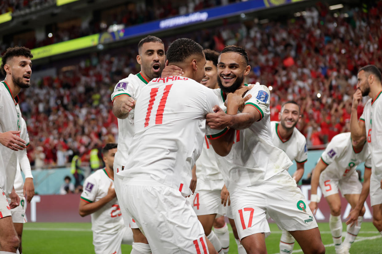 Marruecos ganó 2 a 0 a Bélgica en Qatar 2022 (Foto: David S. Bustamante/Soccrates/Getty Images)