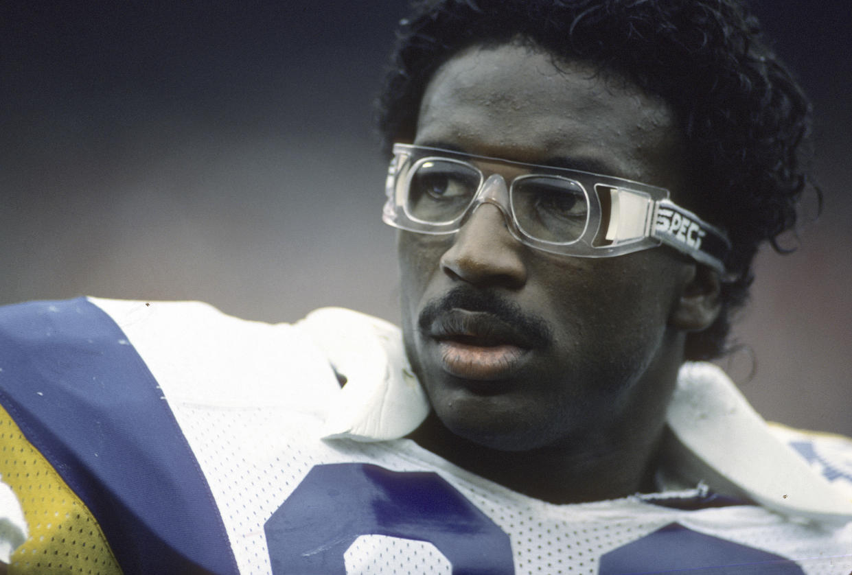 Eric Dickerson with the Rams.