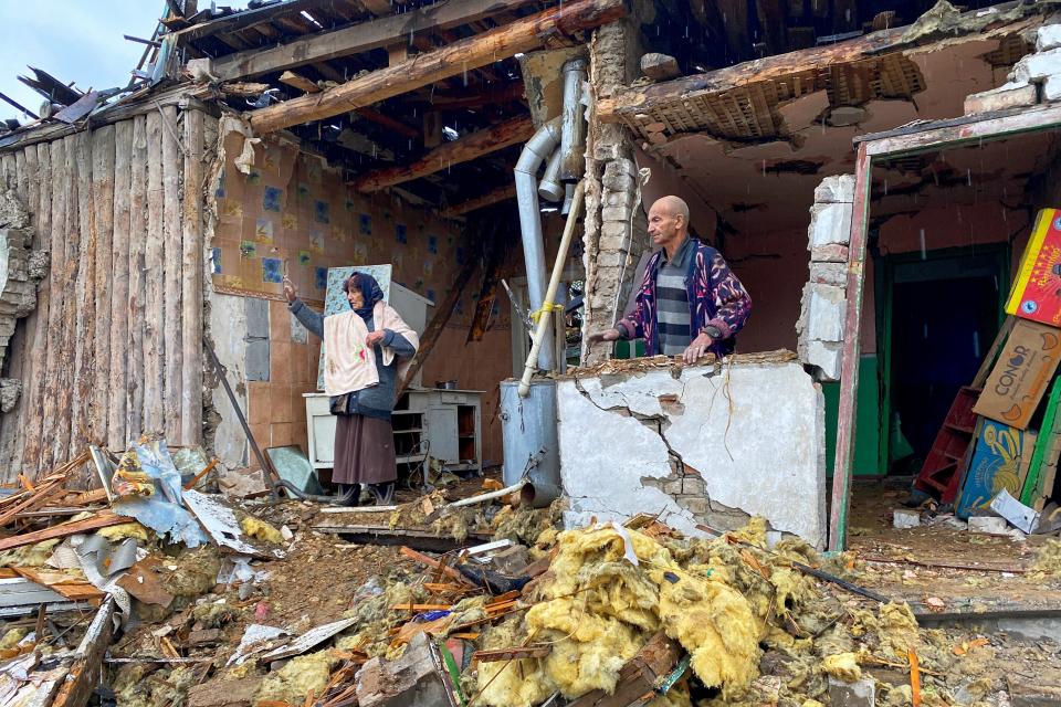 Ukrainians have suffered as a result of Russian shelling in their country (Global Images Ukraine via Getty)