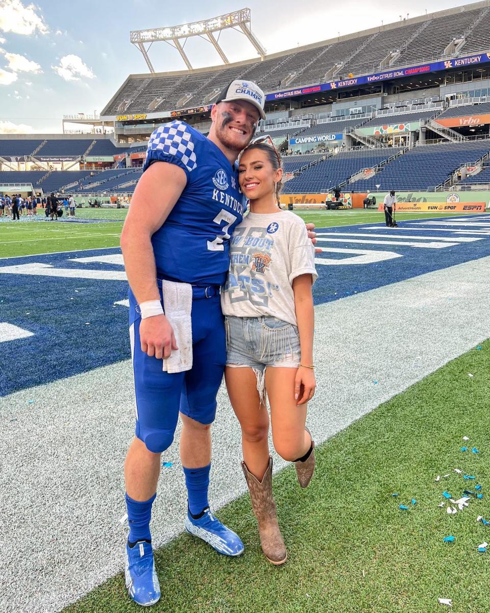 Tennessee Titans Quarterback Will Levis And Girlfriend Gia Duddys 