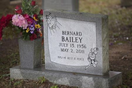 The gravesite of Bernard Bailey is seen at Springfield Missionary Baptist Church in Eutawville, South Carolina December 4, 2014. REUTERS/Randall Hill