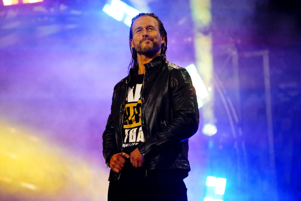 Adam Cole, pictured at All Elite Wrestling's "All Out" pay-per-view event on Sept. 5, 2021 in Chicago.