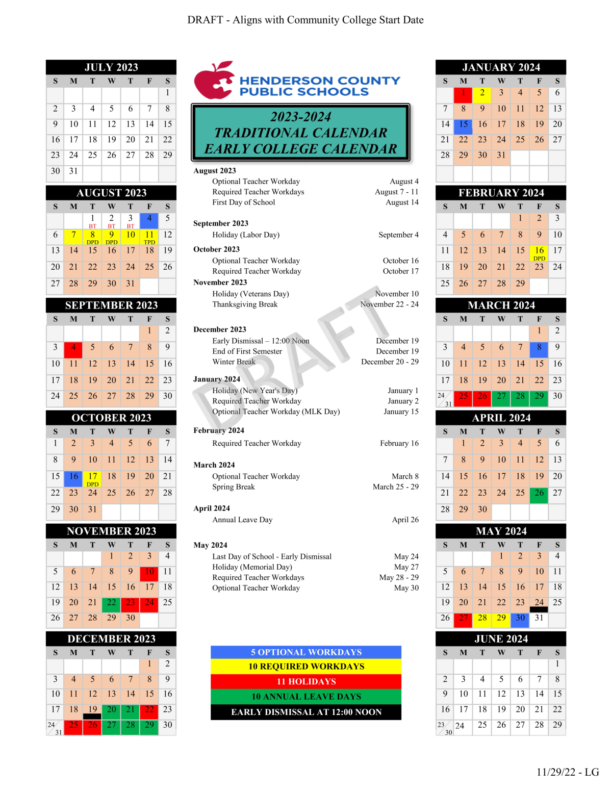 Occidental Academic Calendar Printable Template Calendar