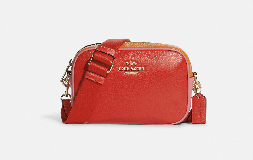 Mini Jamie Camera Bag in Miami red colourblock (Photo via Coach Outlet)