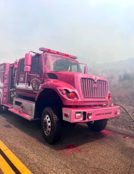 The Coyote fire broke out in southeastern San Diego County on Thursday afternoon, prompting evacuations and threatening structures.