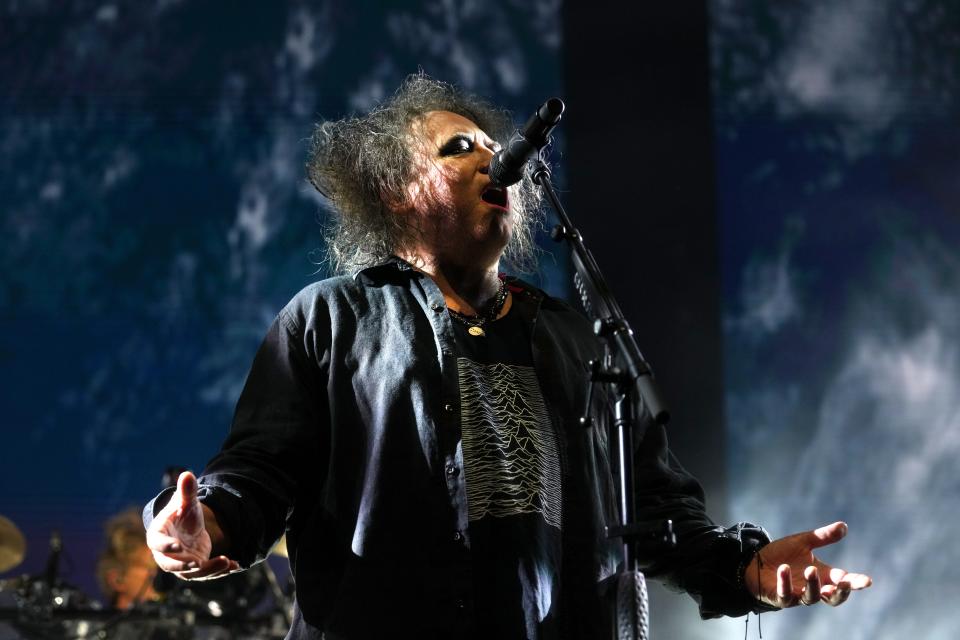 Robert Smith of The Cure performs on May 18, 2023, at Desert Diamond Arena in Glendale.