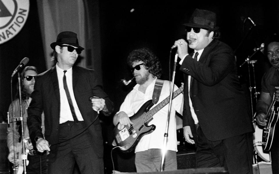 The Blues Brothers performing in New York, 1980 - Redferns