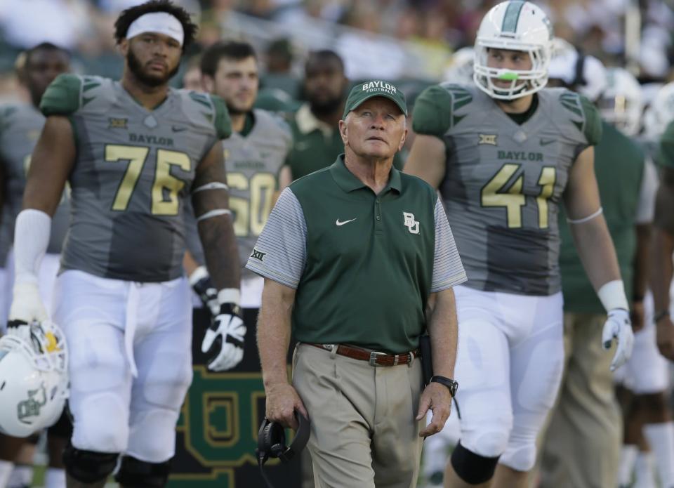 Baylor is off to a 5-0 start in 2016 under acting head coach Jim Grobe. (AP Photo/LM Otero)