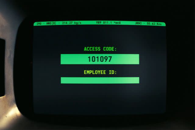 <p>Amazon Prime Video</p> The New California Republic compound access code in 'Fallout'.