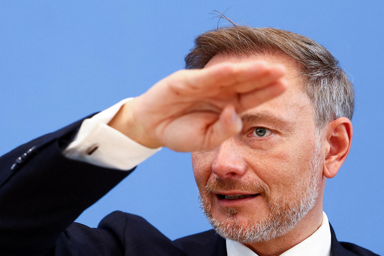 Bundesfinanzminister Christian Lindner bei einer Pressekonferenz im Juli in Berlin (Bild: REUTERS/Lisi Niesner)