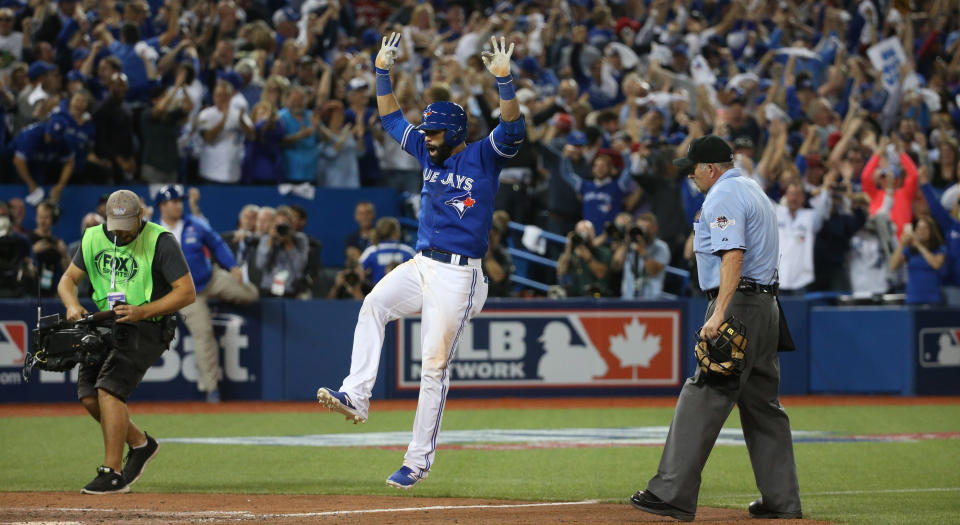 Jose Bautista has had some pretty incredible moments with the Toronto Blue Jays. (Steve Russell/Toronto Star via Getty Images)