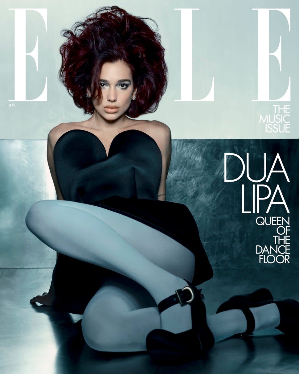 Dua Lipa on the cover of ELLE