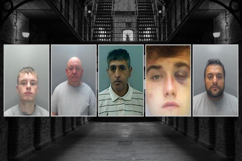 These five men have been jailed in the last two months for heinous crimes against members of their own families. (L-R) Brandon Lee, Mark Kilpatrick, Urfan Arshad, Shaun Gravestock, Inderjit Klare. &lt;i&gt;(Image: DURHAM POLICE/CLEVELAND POLICE/CANVA)&lt;/i&gt;