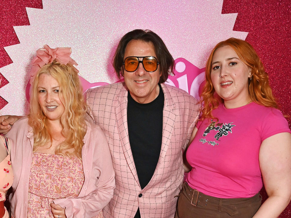 LONDON, ENGLAND - JULY 20: (L to R) Bebe Cave, Jane Goldman, Jonathan Ross and Honey Kinny Ross attend a special screening of 