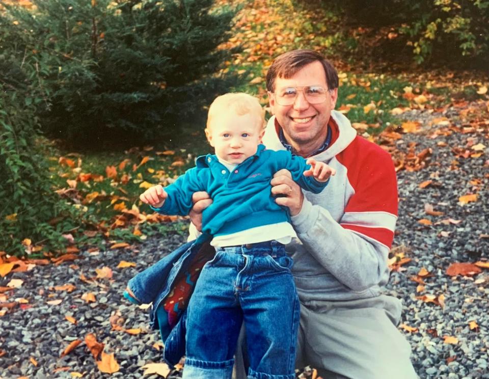 Six months since my dad, Mark Oliver (right) died.