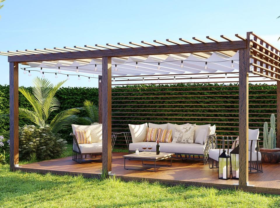 pergola ideas with patio