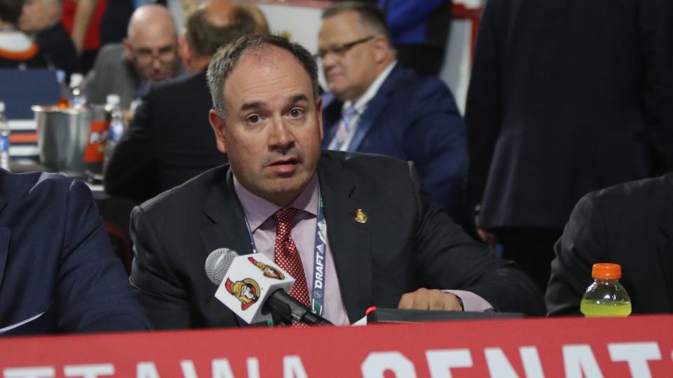 Pierre Dorion had his successes, but his tenure is tough to defend. (Bruce Bennett/Getty Images)