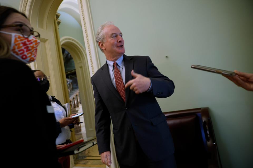 Sen. Chris Van Hollen, D-Md., will defend the seat in the midterm elections in November.