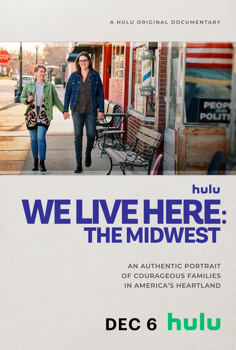 From left: Katie and Nia Chiaramonte on the promotional poster for "We Live Here: The Midwest."