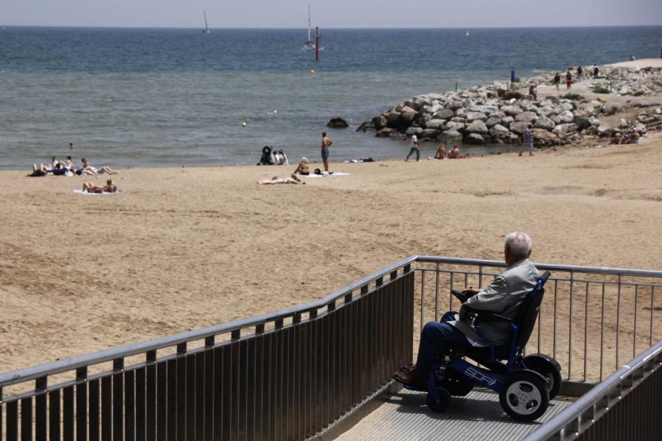 Spanish elderly man in Barcelona