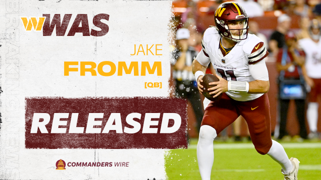 Commanders release QB Jake Fromm