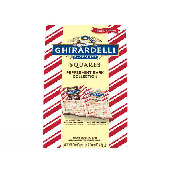 Ghirardelli peppermint bark squares Costco