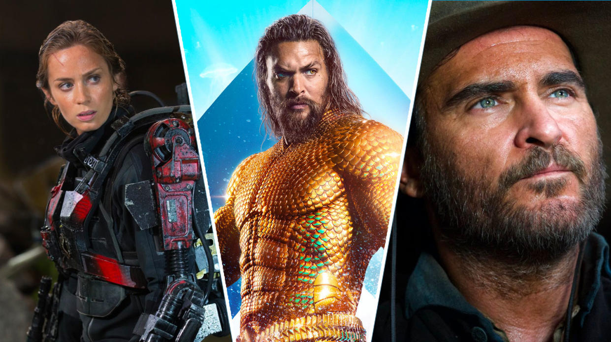 Edge of Tomorrow, Aquaman, The Sisters Brothers are all on streaming this week (Warner Bros/Universal)