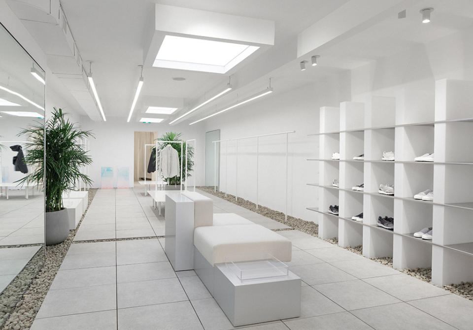 Inside John Elliott’s new Toronto store. - Credit: Courtesy of John Elliott