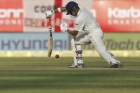 Cricket - India v England - First Test cricket match - Saurashtra Cricket Association Stadium, Rajkot, India - 10/11/16. India's Gautam Gambhir plays a shot. REUTERS/Amit Dave