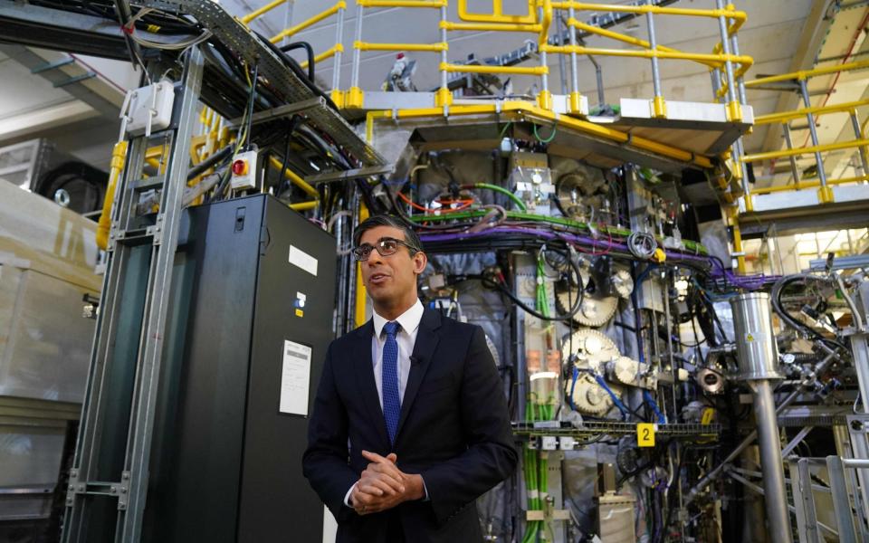 Rishi Sunak has pledged to turn the UK into a 'science superpower' - JACOB KING/AFP