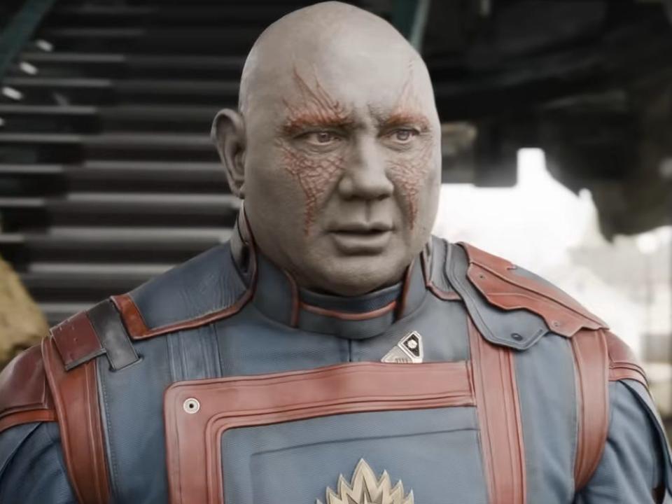 Dave Bautista as Drax in "Guardians of the Galaxy Vol. 3."