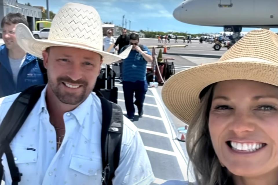 Ryan Watson and his wife Valerie Watson were arrested in April on Turks and Caicos, on similar charges of ammunition possession (Supplied)