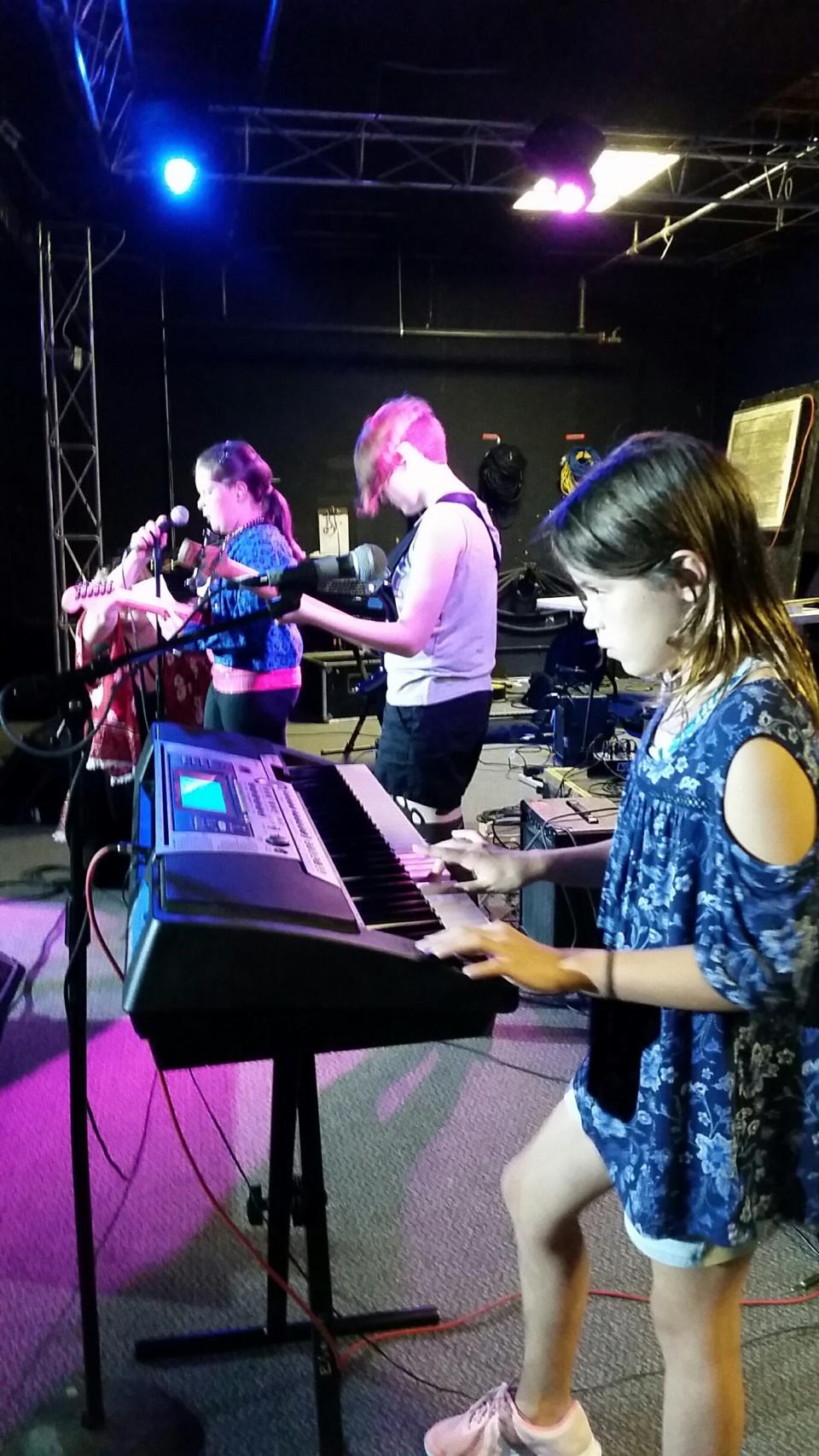 Performance at the Englert for the 2018 Girls Rock! Showcase in which youth from eight to 14 compose, perform and record a song in a week.
