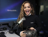 <p><a href="https://people.com/tag/rita-ora/" rel="nofollow noopener" target="_blank" data-ylk="slk:Rita Ora;elm:context_link;itc:0;sec:content-canvas" class="link ">Rita Ora</a> shows off her cute Miu Miu purse while at SiriusXM Studios in New York City on Jan. 31.</p>