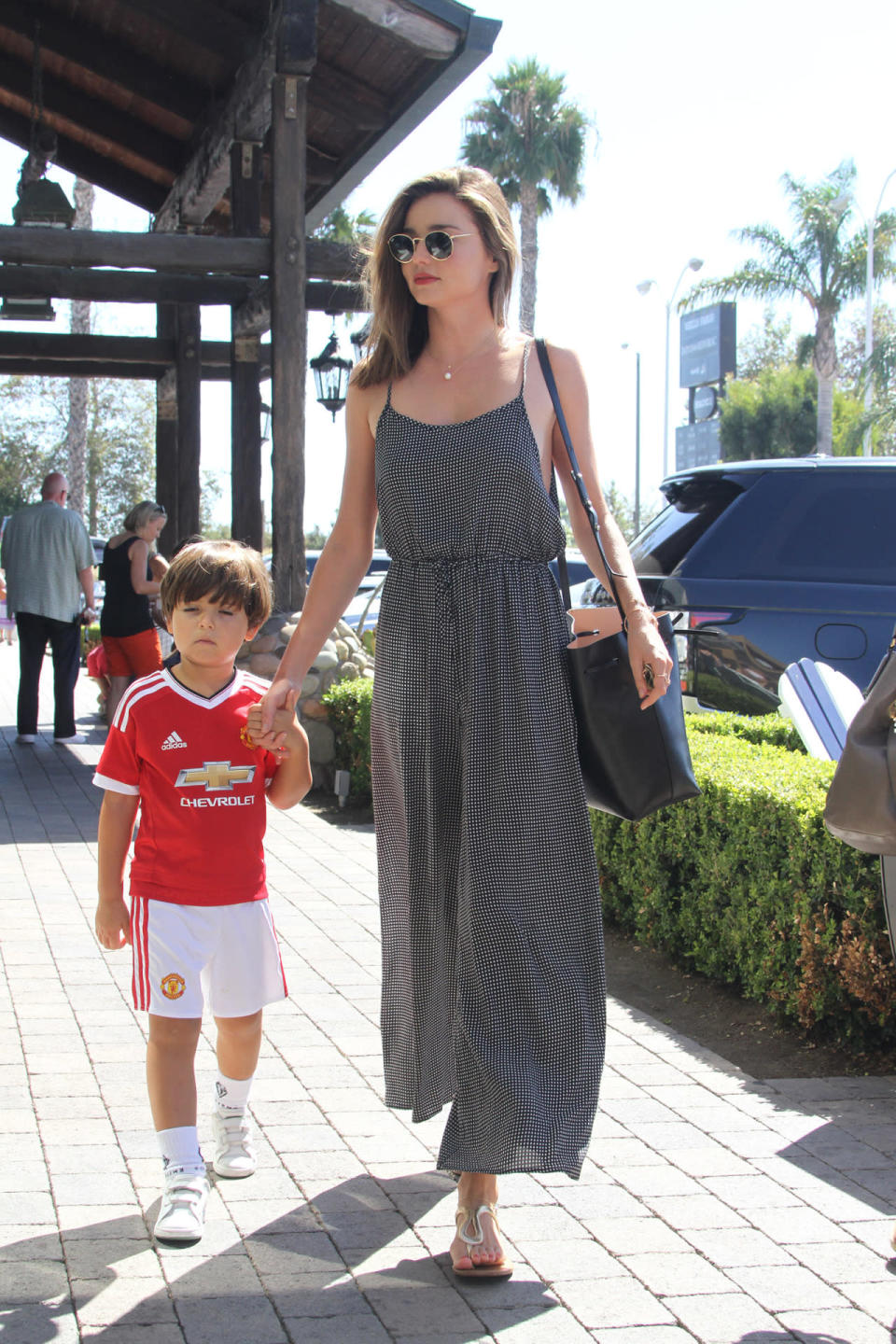 Miranda Kerr with her son Flynn in Malibu on September 25, 2015