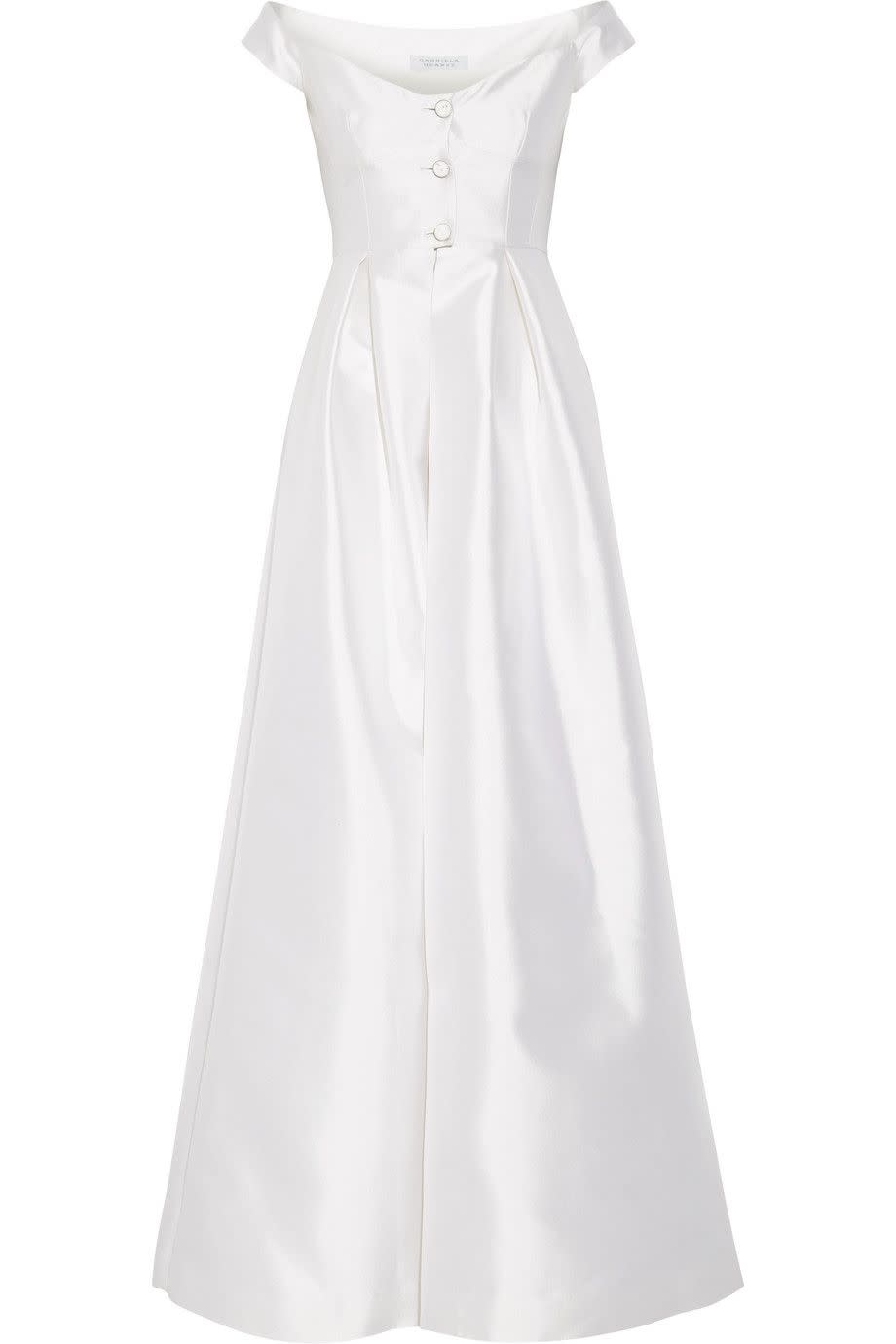 Gabriela Hearst Off-The-Shoulder Wedding Dress - £2695