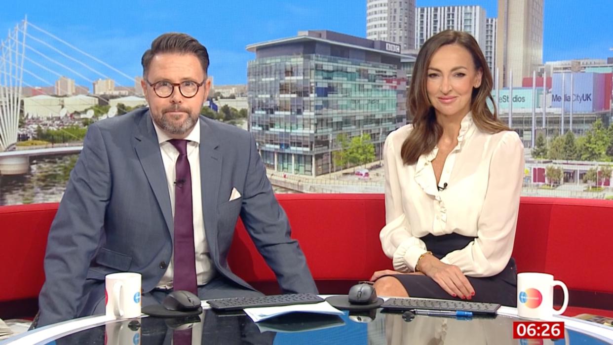 Jon Kay and Sally Nugent on BBC Breakfast