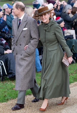 <p>Mark Cuthbert/UK Press via Getty</p> Prince Edward and Sophie, Duchess of Edinburgh on Christmas 2023