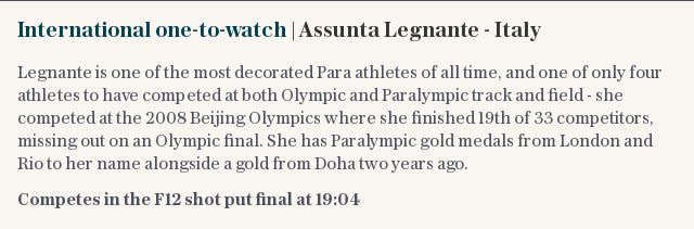 International one-to-watch | Assunta Legnante - Italy