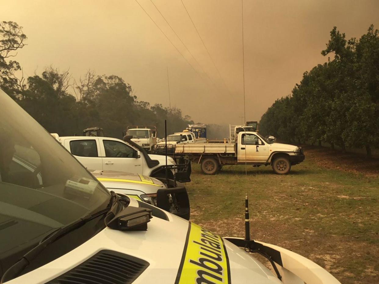 The fire has burnt through approximately 17,000 hectares in the Deepwater National Park: Queensland Ambulance Service