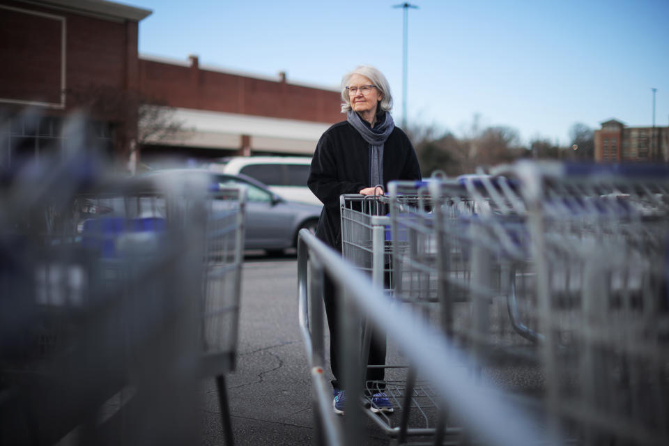 Pauline Doty outside a Food Lion in Columbia, S.C., on Jan. 27, 2023. (Travis Dove for NBC News)