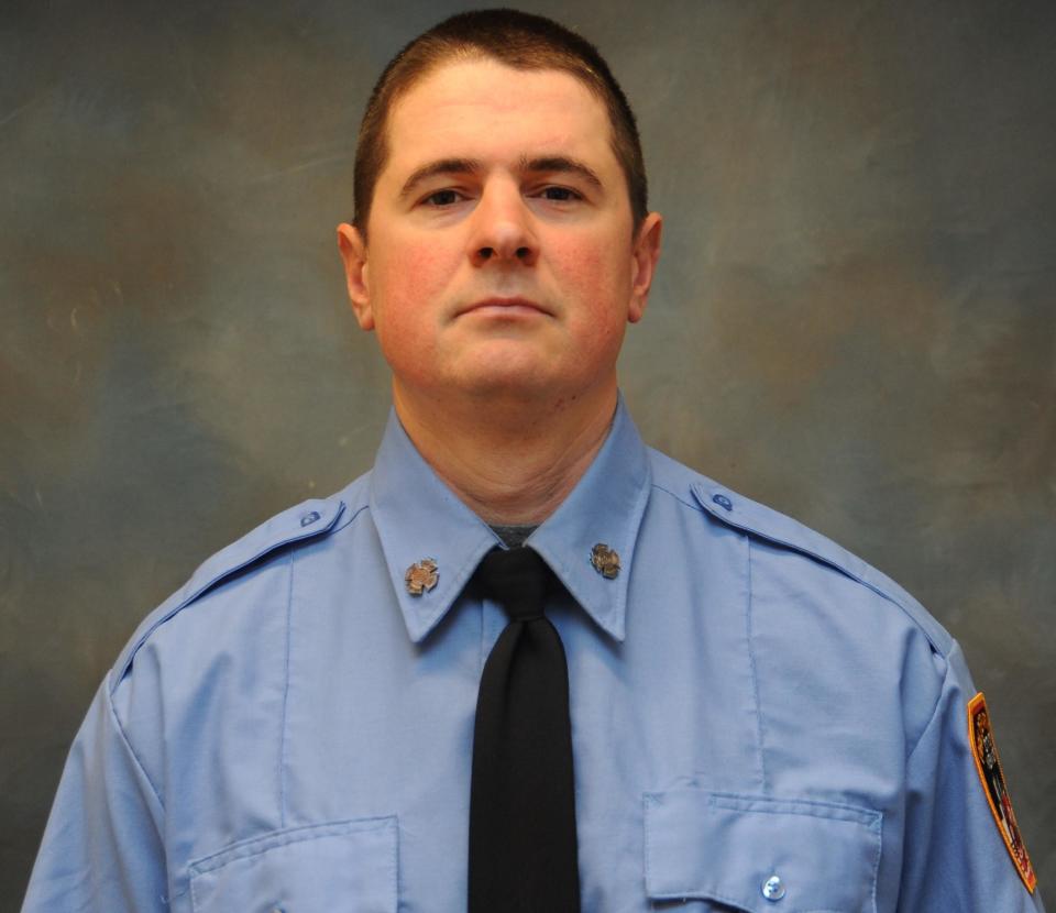 FDNY says Firefighter Jesse Gerhard collapsed and died after battling a house fire in Queens. / Credit: FDNY