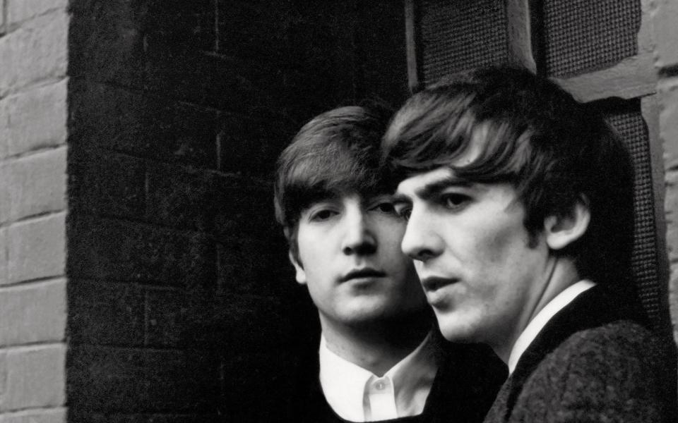 John Lennon and George Harrison