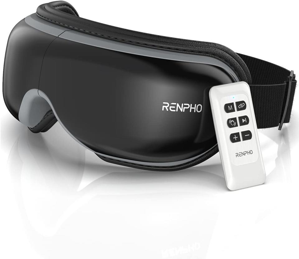 Renpho Eyeris1 Eye Mask with Heat & Remote Control. Image via Amazon.