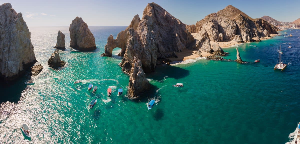 Aerial view of the shallow water in Cabo San Lucas, Baja California Sur, Mexico  (Getty Images)