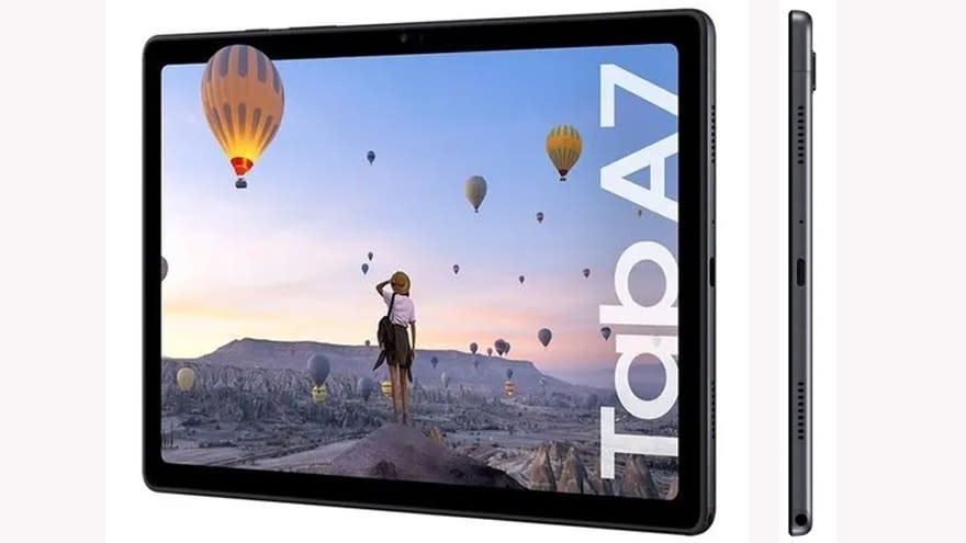 Tableta Samsung Galaxy Tab A7 incluida en el informe de la UADE.